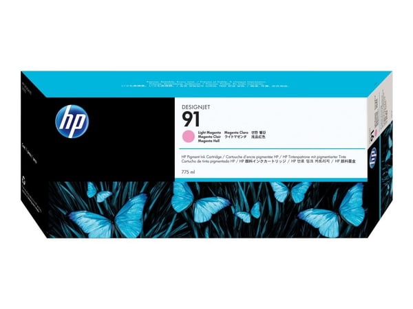 HP 91 - 775 ml - lys magenta - original - DesignJet - blekkpatron - for DesignJet Z6100, Z6100ps