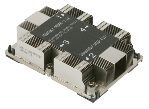 Supermicro - Prosessorijäähdytin - (Socket P) - 1U - SUPERMICRO X11DDW-L, X11DDW-NT -prosessoreille