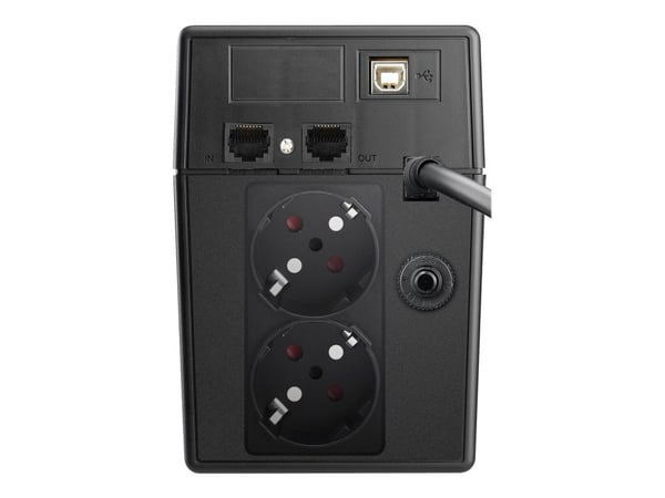 PowerWalker VI 600 SW - UPS - AC 220/230/240 V - 360 watt - 600 VA - 7 Ah - USB - utgangskontakter: 2 - svart