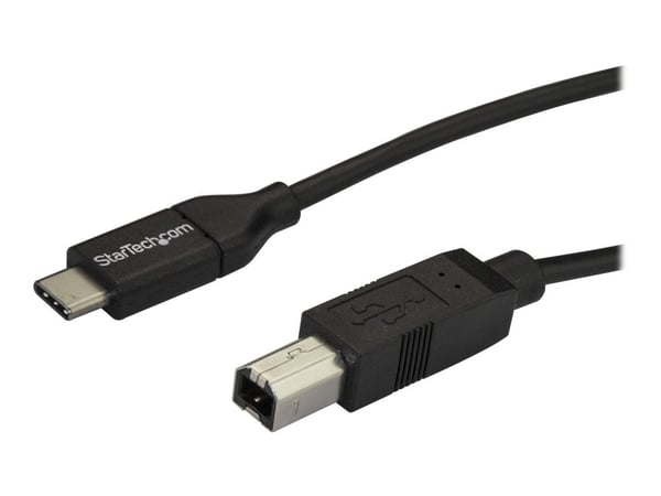 StarTech 2m 6ft USB C to USB B Cable - USB 2.0 - USB Type C Printer Cable M/M - USB 2.0 Type-C to Type-B Cable (USB2CB2M) - USB-kabel - USB-C (hann...