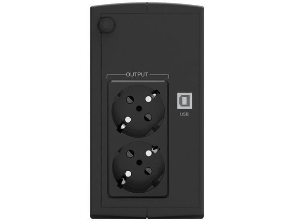 PowerWalker Basic VI 650 SB - UPS - AC 162 - 290 V - 360 watt - 650 VA - 5 Ah - USB - utgangskontakter: 2