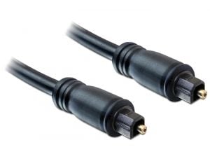 Delock - Digital audiokabel (optisk) - TOSLINK hann til TOSLINK hann - 1 m - svart