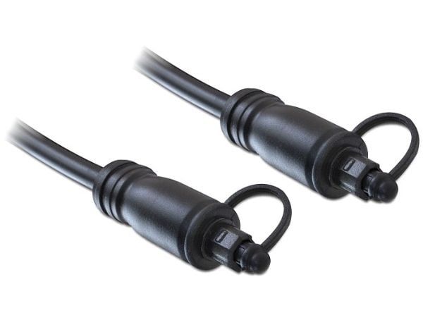 Delock - Digital audiokabel (optisk) - TOSLINK hann til TOSLINK hann - 1 m - svart
