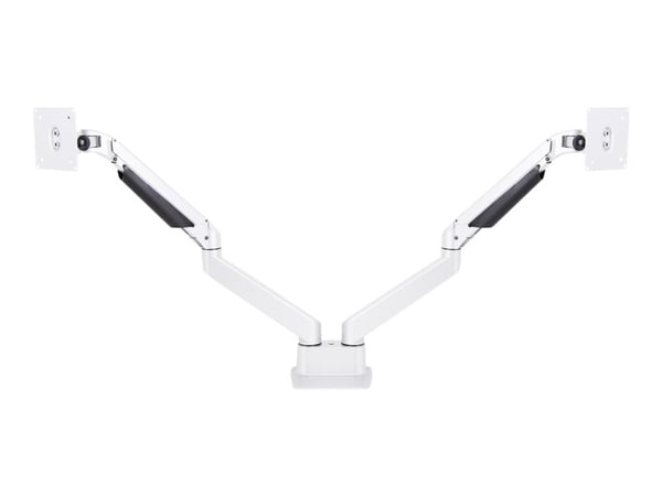 Multibrackets M VESA Gas Lift Arm Dual Side by Side - Stativ - justerbar arm - for 2 LCD-skjermer - aluminium, stål - hvit - skjermstørrelse: 15"-3...