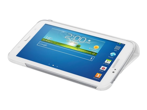 Samsung Book Cover EF-BT210B - Lommebok for nettbrett - polarhvit - 7" - for Galaxy Tab 3 (7 tommer)