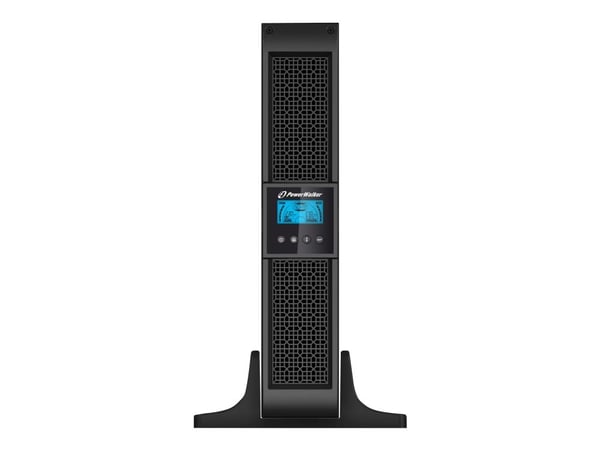 PowerWalker VI 1000RT LCD - UPS - AC 220/230/240 V - 900 watt - 1000 VA - 7 Ah - RS-232, USB - utgangskontakter: 8 - 2U - 19" - svart