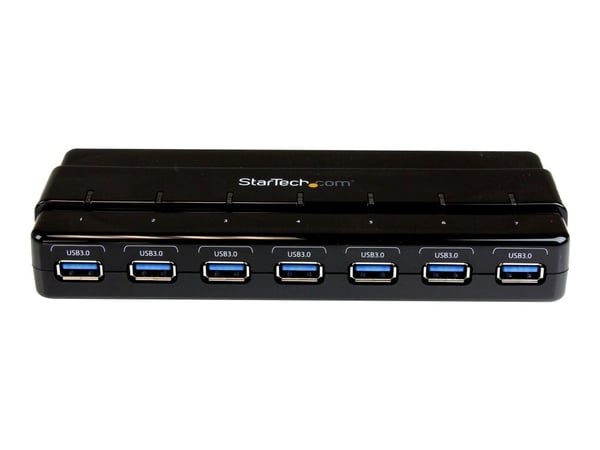 Startech 7 Port USB 3.0 Hub - Up To 5 Gbps - 7 x USB - Universal Multi Port USB Extender for Your Desktop - USB Powered (ST7300USB3B) - Hub - 7 x S...