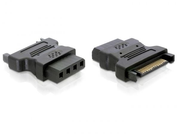 Delock - Strømadapter - SATA-strøm (hann) til 4-pin intern strøm (hann)