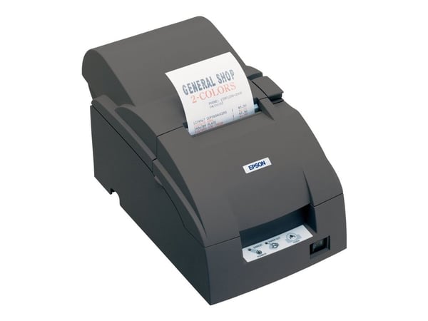 Epson TM U220A - Kvittoskrivare - dubbelfärgad (monokrom) - punktmatris - Rulle (7,6 cm) - 17.8 cpi - 9 pin - upp till 6 rader/sek - kapacitet: 1 r...