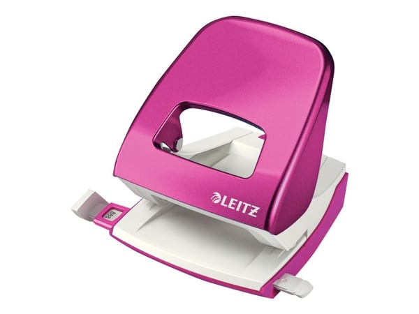 Leitz WOW NeXXt - Hullstanser - 30 ark / 3 mm - plast, metall - metallisk rosa