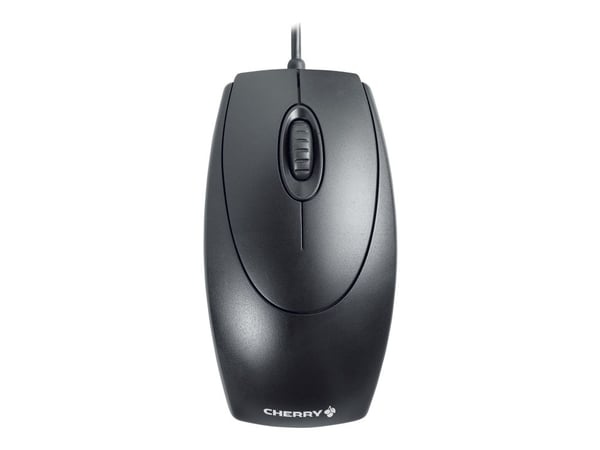 CHERRY WheelMouse - Mus - høyre- og venstrehåndet - optisk - 3 knapper - kablet - PS/2, USB - svart