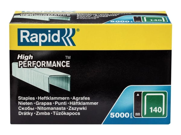 Rapid 11910711, Niittipakkaus, 1 cm, 5000 niitit, R34, R44, R64, ALU740, ALU840, ALU940, R11, R311, R54, E-tac, ESN114, R214, PS111, 110 mm, 55 mm