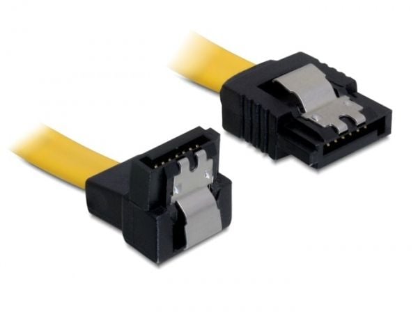 DeLOCK 0.3m SATA M/M, 0,3 m, Uros/uros, Keltainen