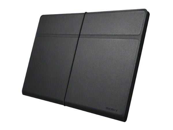 Sony SGP CV3 - Tabletin suojakuori - aitoa nahkaa - musta - 9.4" - Tablet S SGPT123JP; Xperia Tablet S -tabletille