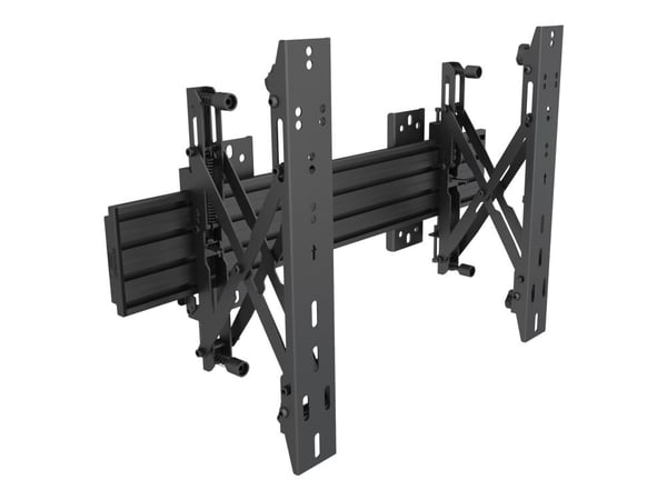 Multibrackets M Wallmount Pro MBW1U Micro-Adjustable - Fäste - för LCD-display - aluminium, stål - svart - skärmstorlek: 40"-65" - väggmonterbar