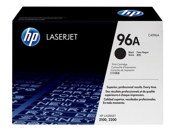 HP 96A - Svart - original - LaserJet - tonerpatron (C4096A) - for LaserJet 2100, 2200