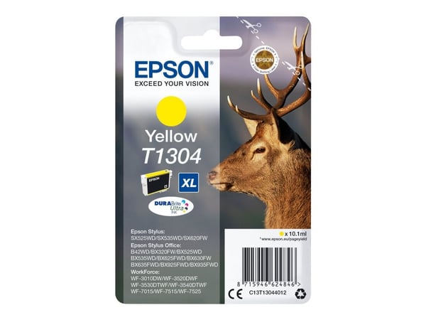 Bläckpatron epson t130440, 10,1 ml, gul