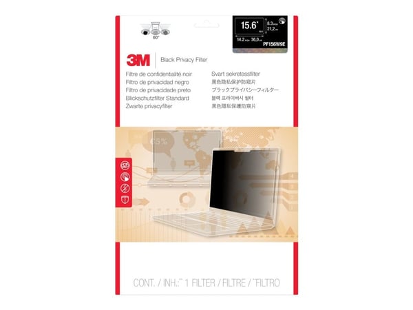 3M personvernfilter - Notebookpersonvernsfilter - 15.6" - svart