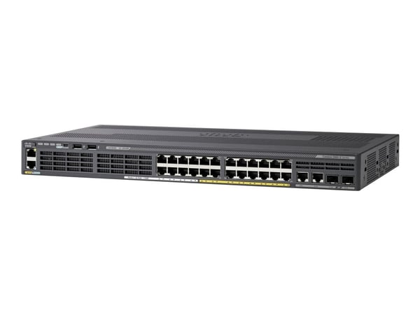 Cisco Catalyst 2960X-24TS-LL - Switch - Administrerad - 24 x 10/100/1000 + 2 x Gigabit SFP - skrivbordsmodell, rackmonterbar