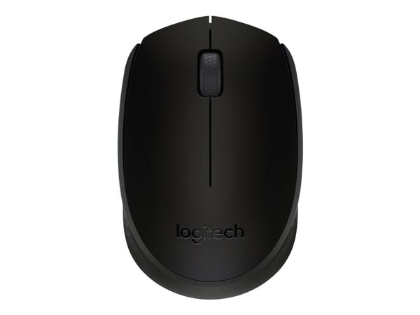 Logitech B170 - Mus - optisk - 3 knapper - trådløs - 2.4 GHz - USB trådløs mottaker - svart
