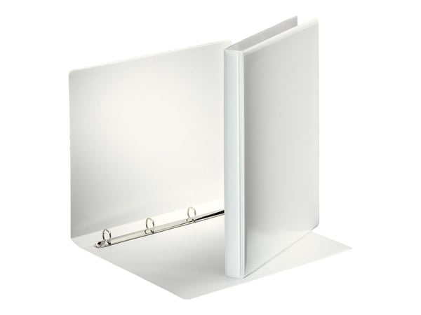 Esselte ESSENTIALS - Ringperm for presentasjoner - bokryggbredde: 30 mm - for A4 (210 x 297 mm) - kapasitet: 100 ark - hvit