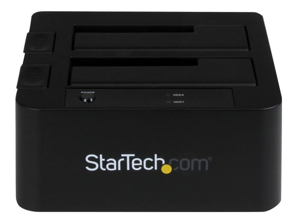 StarTech.com Dual-Bay USB 3.0 eSATA til SATA-harddiskdokkstasjon, USB-harddiskdokk, ekstern 2,53,5 SATA IIIIII, SSDHDD-dokkstasjon, Hot-Swap-harddi...