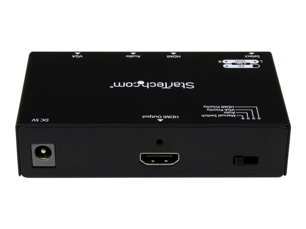 StarTech.com HDMI + VGA KONVERTERBRYTER 2 x HDMI, VGA, 3,5 mm, 1920 x 1200, 100 - 240 V (VS221VGA2HD)