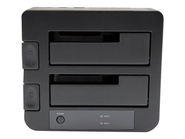 StarTech.com Dual-Bay USB 3.0 eSATA til SATA-harddiskdokkstasjon, USB-harddiskdokk, ekstern 2,53,5 SATA IIIIII, SSDHDD-dokkstasjon, Hot-Swap-harddi...