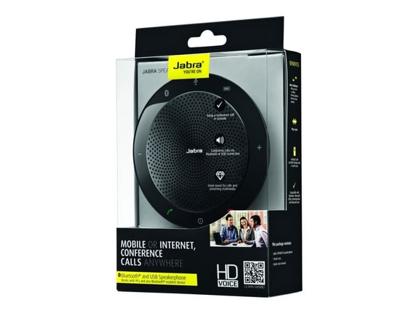 Jabra SPEAK 510+ MS - Høyttalende håndfri telefon - Bluetooth - trådløs - USB - Certified for Skype for Business