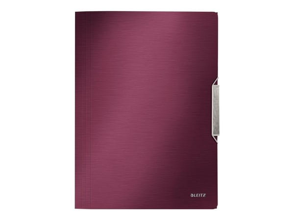 Leitz Läppäkansio Style PP A4, A4, Polypropeeni (PP), Punainen, 150 arkkia, 80 g/m², Kuminauha
