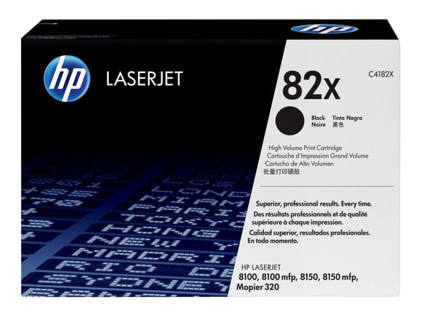 HP 82X High Yield Black Original LaserJet Toner Cartridge, 20000 sivua, Musta, 1 kpl
