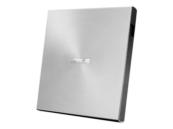 ASUS ZenDrive U7M SDRW-08U7M-U - Platestasjon - DVD±RW (±R DL) / DVD-RAM - 8x/8x/5x - USB 2.0 - ekstern - sølv