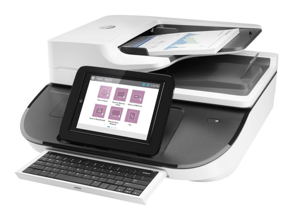 HP Digital Sender Flow 8500fn2 - Dokumentskanner - flatvogn: CCD / ADF: CIS - Dupleks - 216 x 864 mm - 600 dpi x 600 dpi - inntil 92 spm (mono) / i...