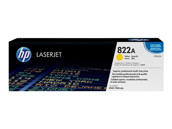 HP 822A – Gul – alkuperäinen – tromlekit – malleille Color LaserJet 9500gp, 9500hdn, 9500mfp, 9500n