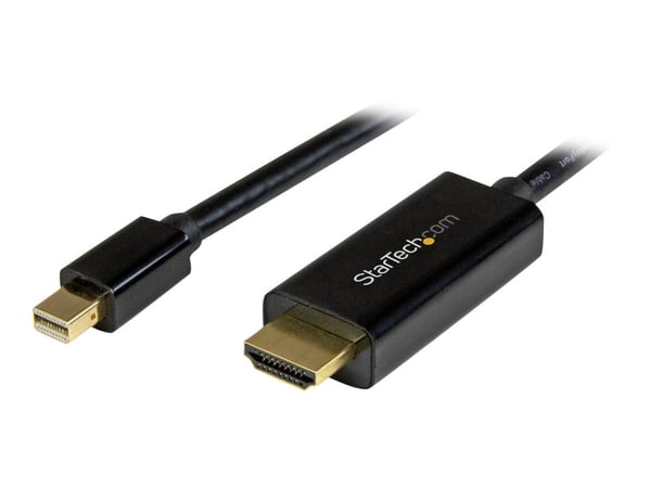 Startech 6ft Mini DisplayPort to HDMI Cable - 4K 30hz Monitor Adapter Cable - mDP PC or Macbook to HDMI Display (MDP2HDMM2MB) - Adapterkabel - Mini...