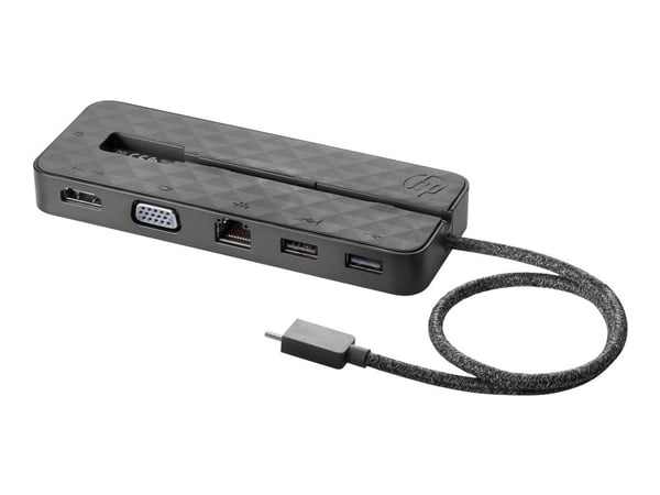 HP USB-C mini Dock - Dokkingstasjon - USB-C - VGA, HDMI - 1GbE - Europa