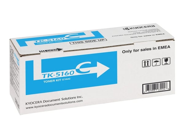 Kyocera TK 5160C - Cyan - original - tonerpatron - for ECOSYS P7040cdn, P7040cdn/KL3