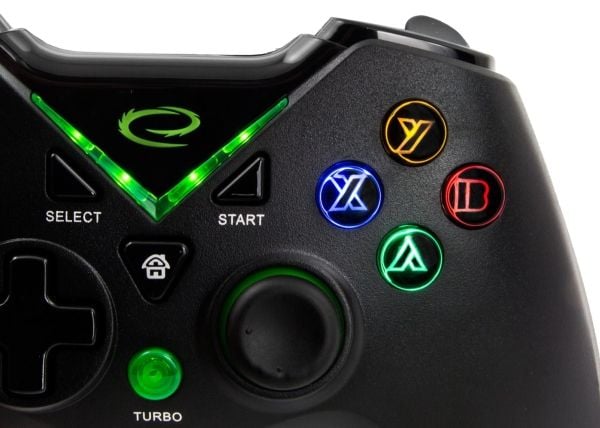 Esperanza Major - Håndkonsoll - 12 knapper - trådløs - Bluetooth - svart - for PC, Sony PlayStation 3, Microsoft Xbox One