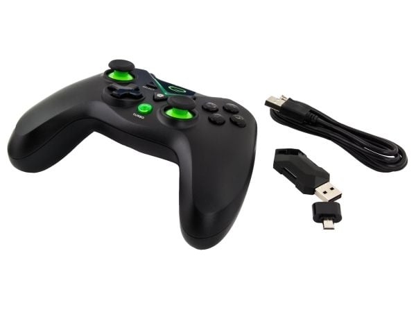 Esperanza Major - Håndkonsoll - 12 knapper - trådløs - Bluetooth - svart - for PC, Sony PlayStation 3, Microsoft Xbox One