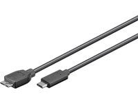 MicroConnect - USB-kabel - Micro-USB Type B (hann) til 24 pin USB-C (hann) - USB 3.2 Gen 2 - 60 cm - svart