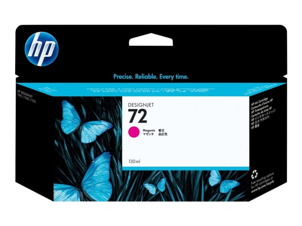 HP 72 - 130 ml - magenta - original - DesignJet - blekkpatron - for DesignJet HD Pro MFP, SD Pro MFP, T1100, T1120, T1200, T1300, T1708, T2300, T79...