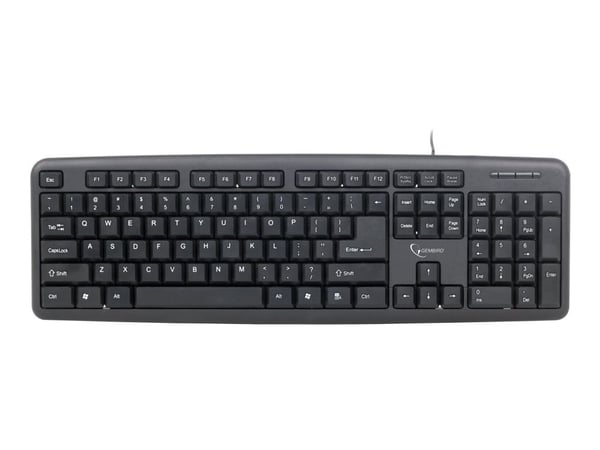 Gembird KB-U-103 - Tastatur - USB - USA - svart