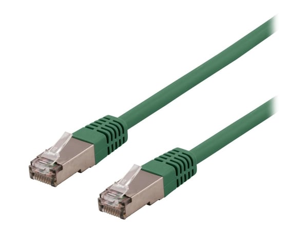 DELTACO STP-611GAU - Liitäntäjohto - RJ-45 (uros) RJ-45 (uros) - 1,5 m - taitettu suojaamaton kierretty pari (F/UTP) - CAT 6a - halogeeniton, muoto...