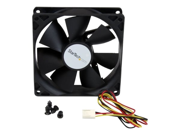 StarTech.com 90x25 mm høy luftstrøm med dobbel kulelager datamaskinveske vifte m/ TX3 (FAN9X25TX3H) - Ventilasjonspakke for system - 92 mm