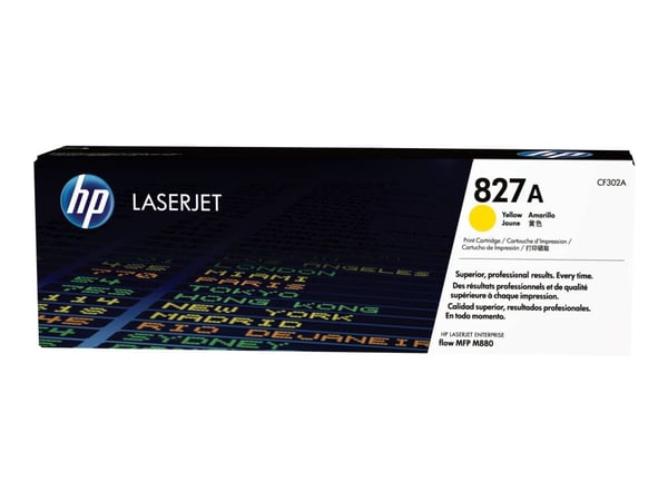HP 827A, alkuperäinen keltainen LaserJet-värikasetti, 32000 sivua, Keltainen, 1 kpl