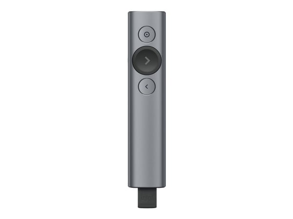 Logitech Spotlight Plus - Presentationsfjärrkontroll - 3 knappar - skiffer