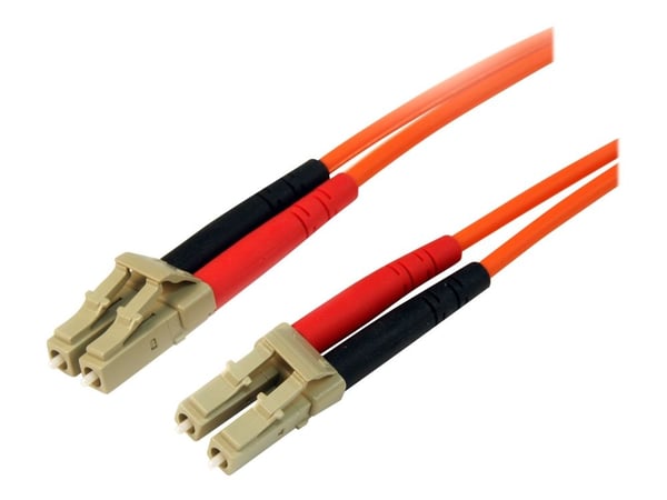 Startech 1m Fiber Optic Cable - Multimode Duplex 50/125 - LSZH - LC/LC - OM2 - LC to LC Fiber Patch Cable (50FIBLCLC1) - Nettverkskabel - LC multim...