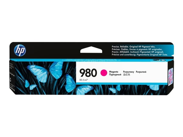 HP 980 - 86.5 ml - magenta - original - blekkpatron - for Officejet Enterprise Color MFP X585; Officejet Enterprise Color Flow MFP X585