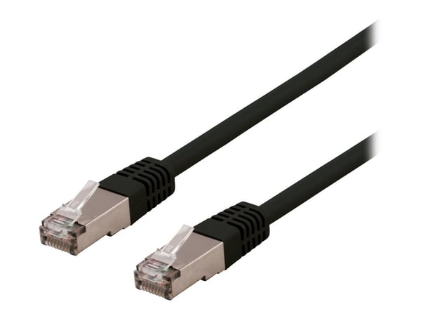 DELTACO SFTP-65SAH - Koblingskabel - RJ-45 (hann) til RJ-45 (hann) - SFTP - CAT 6a - halogenfri, formstøpt - grå