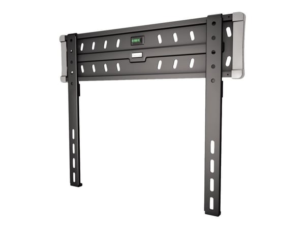 Hama FIX TV Wall Bracket Premium - Monteringssett (veggbrakett, vibrasjonsisolator, monteringssjablong) - for TV - aluminium, stål, forkrommet plas...